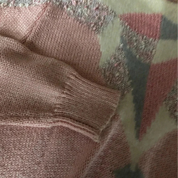 Vintage Angora Blend Geometric Sweater - Picture 9 of 14